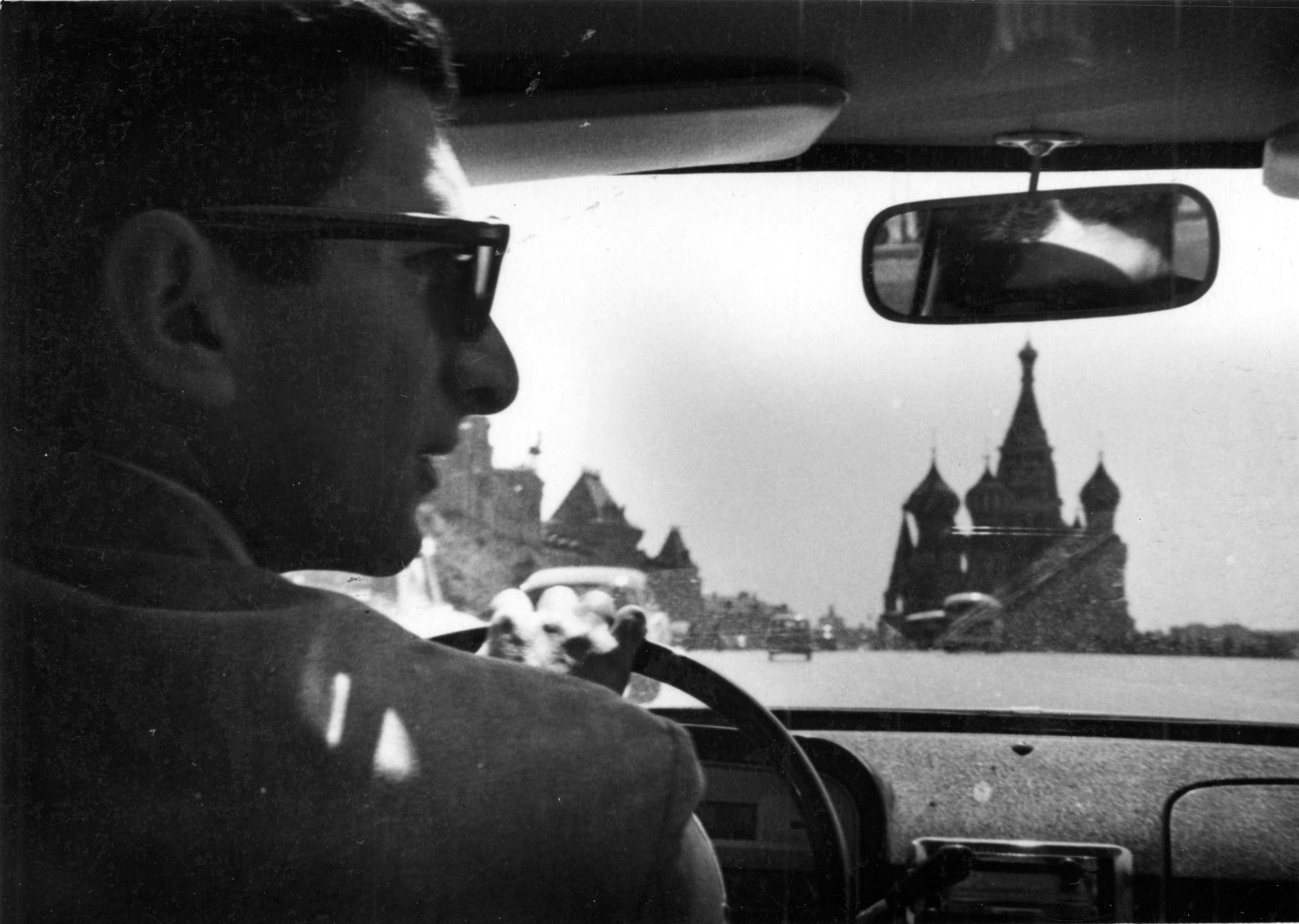 The author driving near St Basils Cathedral in Red Square THE YEAR I WAS - photo 1