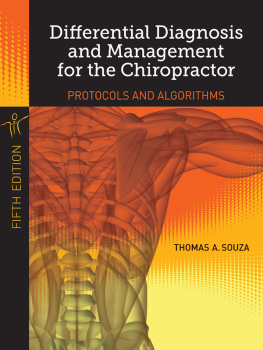 Thomas A. Souza Differential Diagnosis and Management for the Chiropractor