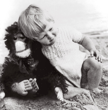 Baby Jane Goodall with her stuffed toy chimpanzee Jubilee the Jane Goodall - photo 21