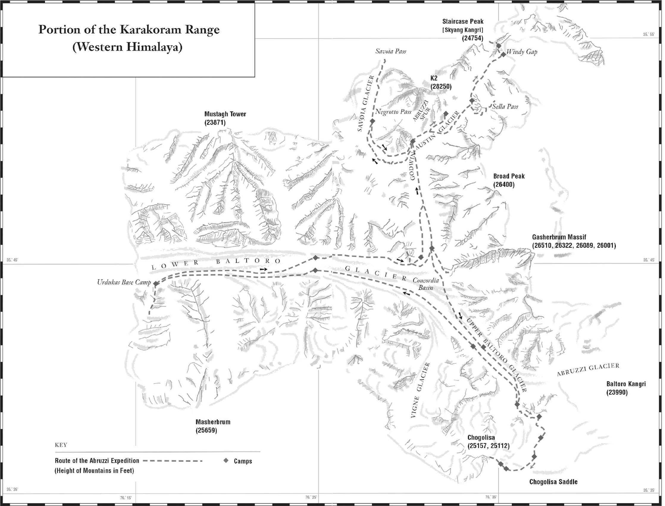 Portion of the Karakoram Range Western Himalaya with the Duke of the Abruzzis - photo 3