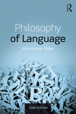 Alexander Miller - Philosophy of Language