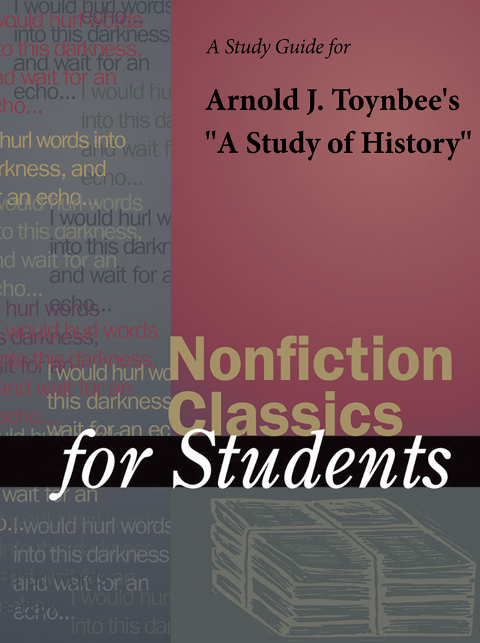 Nonfiction Classics for Students Volume 1 Staff Editor Elizabeth Thomason - photo 1