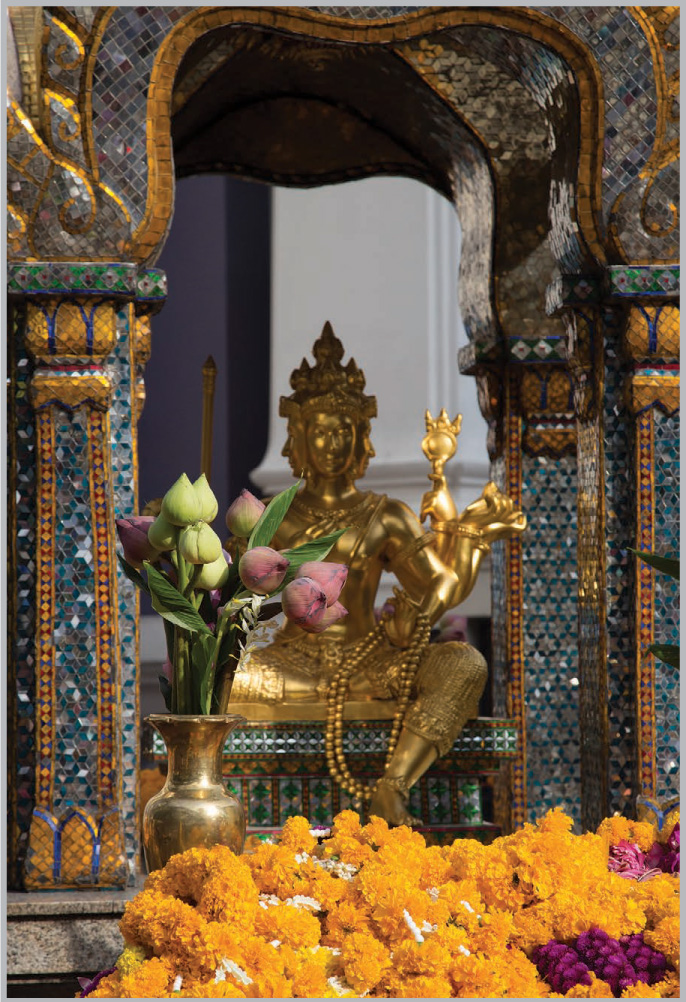 This Hindu shrine in Bangkok called Erawan Shrine celebrates the god Brahma - photo 5