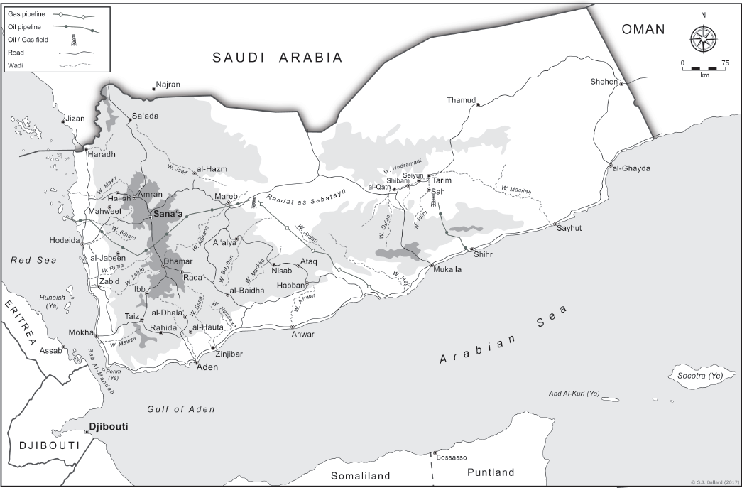 YEMENS PRINCIPAL PHYSICAL FEATURES AND INFRASTRUCTURE MAP OF YEMEN SHOWING - photo 2