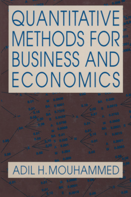 Adil H. Mouhammed - Quantitative Methods for Business and Economics