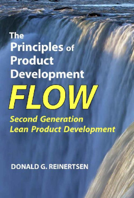 Donald G Reinertsen The Principles of Product Development Flow: Second Generation Lean Product Development