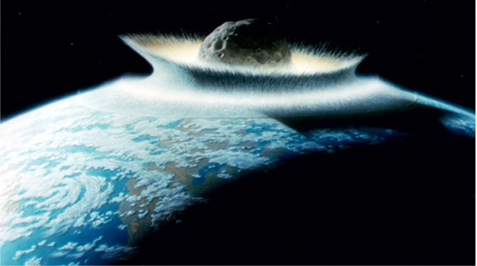 Don Davis NASA Earths atmosphere forms a barrier to most meteors Table - photo 6