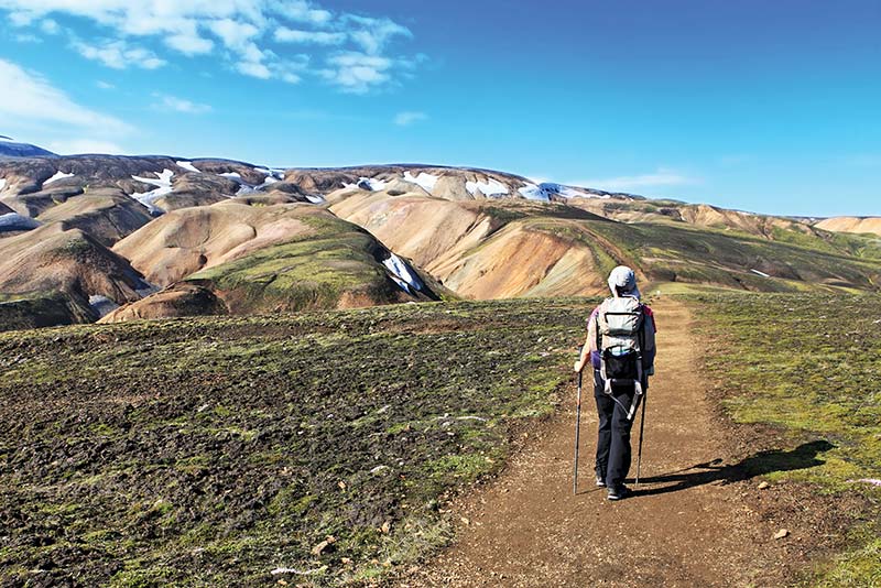 Hiking Iceland is a hikers paradise with mountains volcanoes lava fields - photo 17