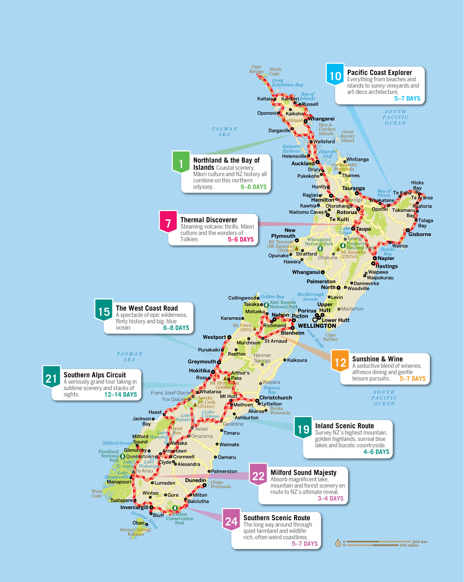 NEW ZEALAND HIGHLIGHTS New Zealands best sights and experiences and the road - photo 9