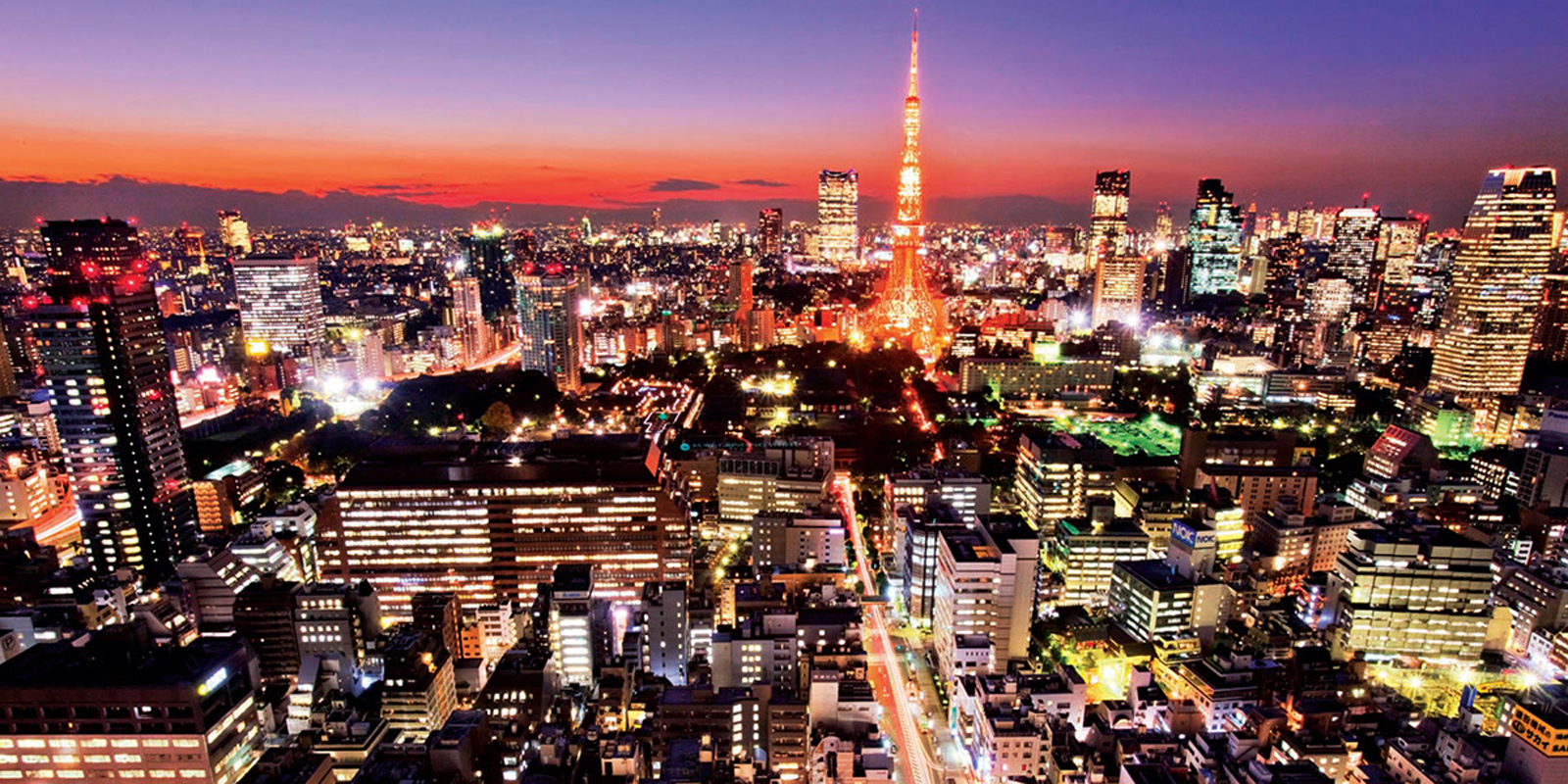 Tokyo Tower and twilight cityscape matrix Hozomon Gate at Senso-ji - photo 1