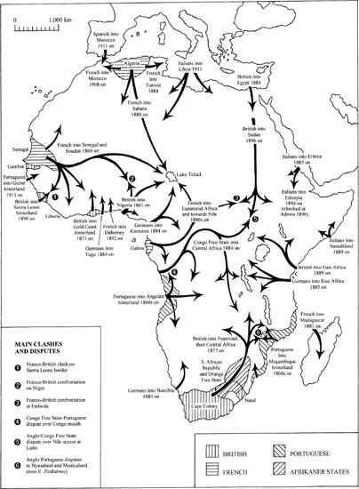 European possessions in Africa in 1850 and subsequent lines of advance Some - photo 3