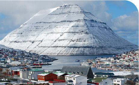 The second biggest town in the Faroes Klaksvk on Boray is encircled by - photo 39