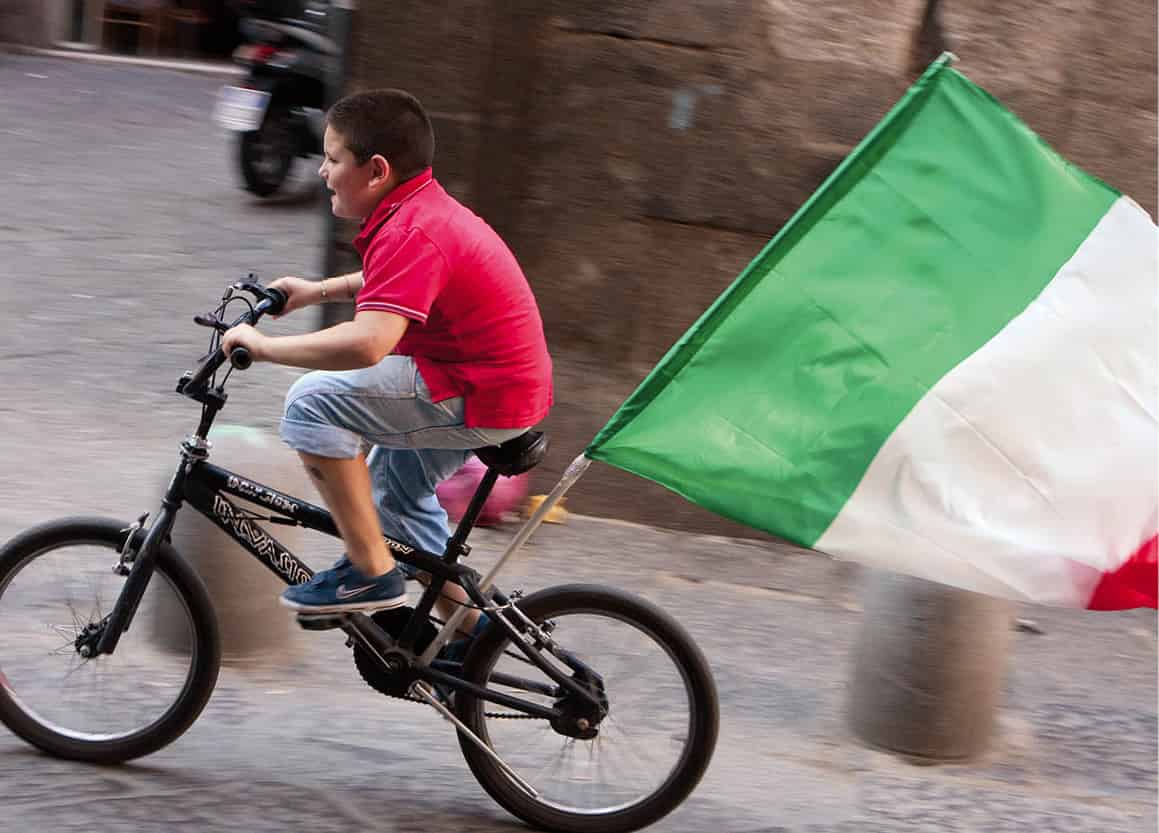 A patriotic young cyclist Greg GladmanApa Publications Naples lives by its - photo 12