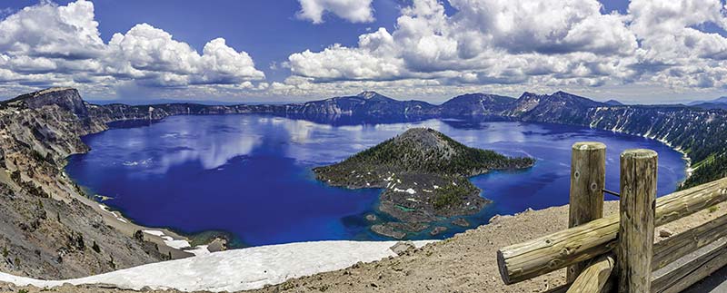 Crater Lake High in the Cascades the deepest lake in the country is Oregons - photo 17