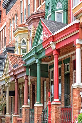 colorful Baltimore rowhouses Where to Go Baltimore The city of Baltimore - photo 13