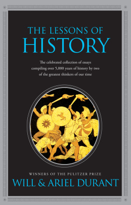 Will Durant The Lessons of History