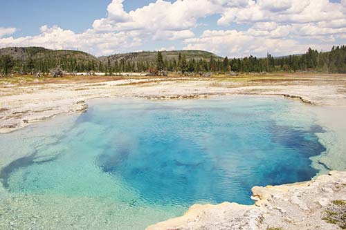 Yellowstones Upper Geyser Basin area Embodied by the bucking bronco on its - photo 12