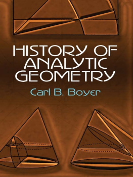 Boyer - History of Analytic Geometry