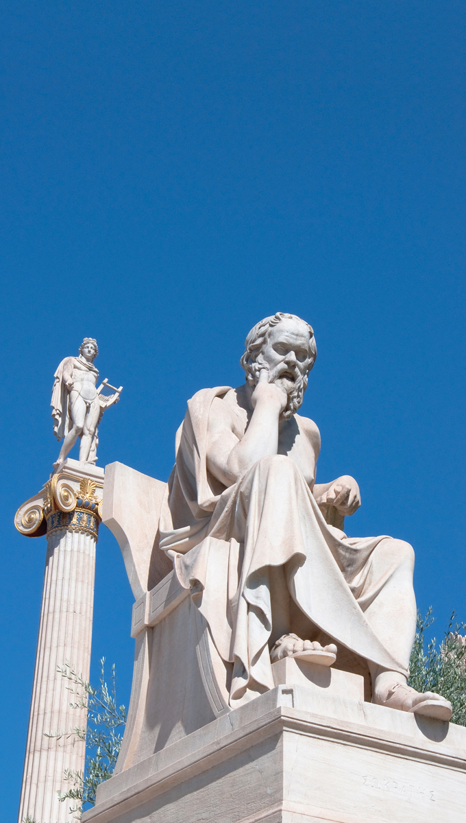 A statue of Socrates outside the University of Athens neoclassical Academy - photo 5