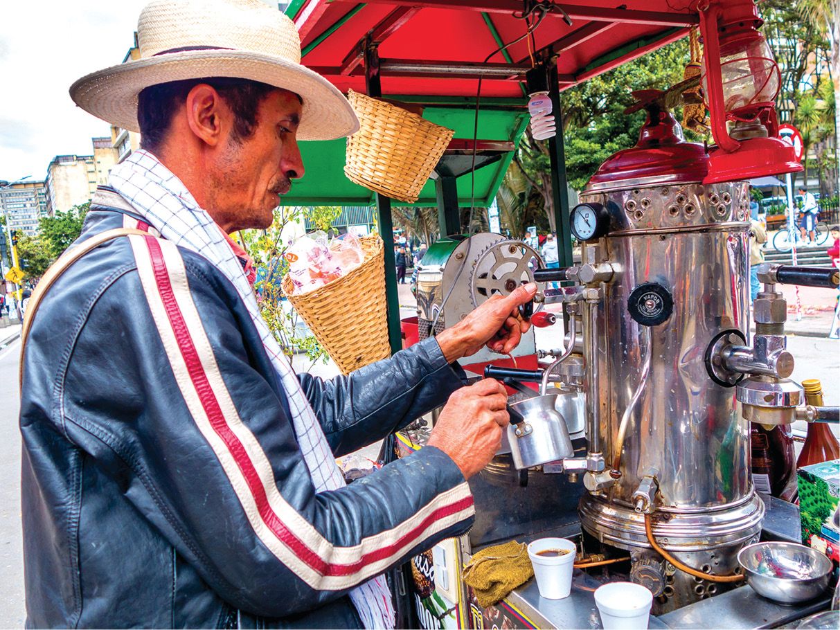 A pushcart coffee vendor in Bogot As one of the worlds largest exporters of - photo 14