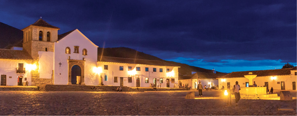 The 1604 Iglesia Parroquial anchors Villa de Leyvas vast Plaza Mayor one of - photo 16