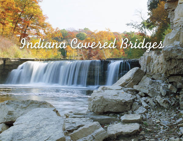 The Cataract Falls cascade into Mill Creek in Owen County Neet Bridge - photo 1