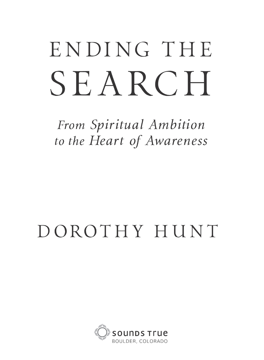 Ending the Search From Spiritual Ambition to the Heart of Awareness - image 1