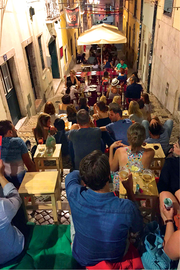 A foodie mecca Lisbon has a number of outdoor cafes though few climb the - photo 9