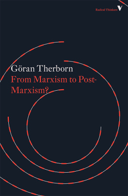 Göran Therborn - From Marxism to Post-Marxism?