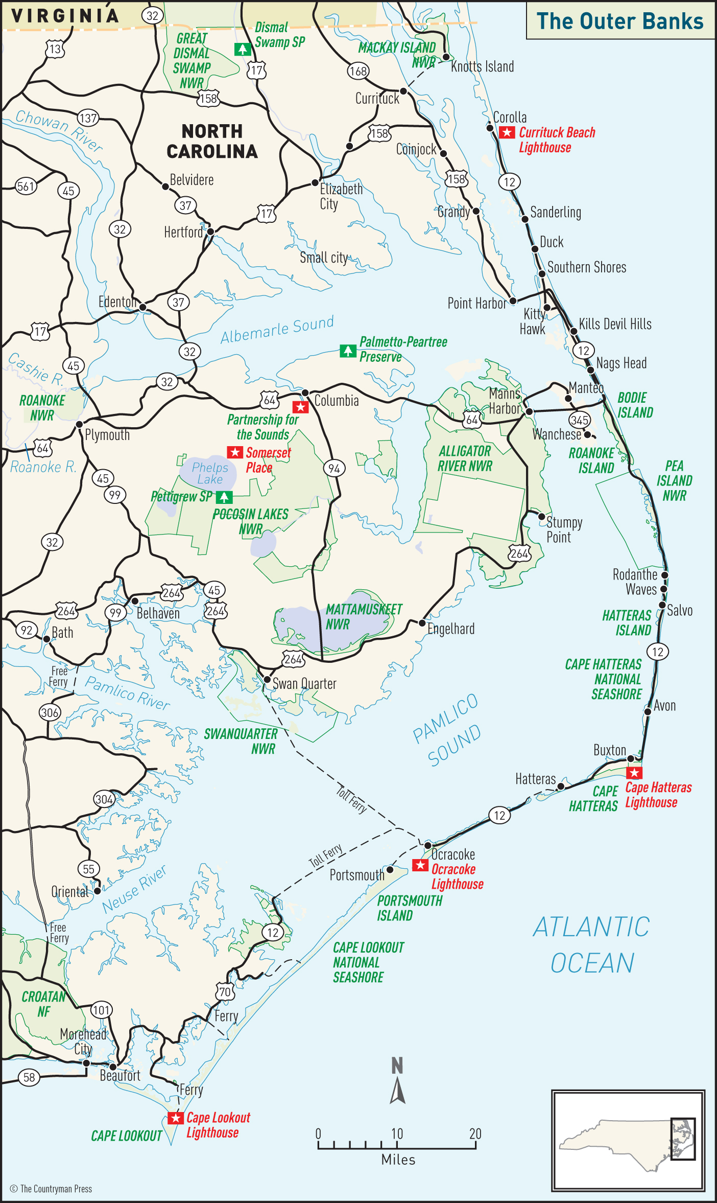 CONTENTS MAPS P oised between sky and water North Carolinas Outer Banks - photo 14