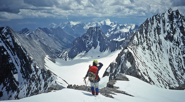 Descending Prairie Lookout as a storm approaches Mount French is at right - photo 7