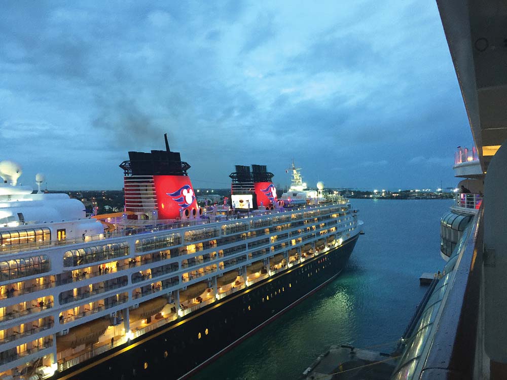 The Wonder leaves Nassau in the twilight after a day in port Photo Laurel - photo 4