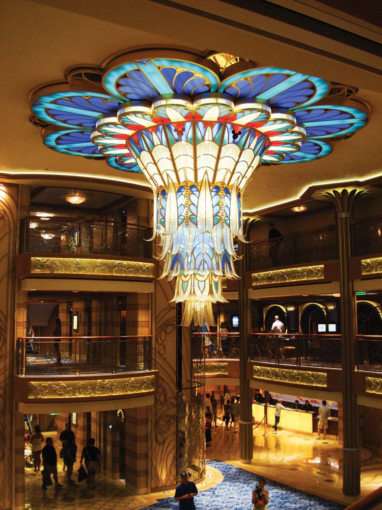 The Disney Dream s three-deck atrium features this magnificent chandelier - photo 6