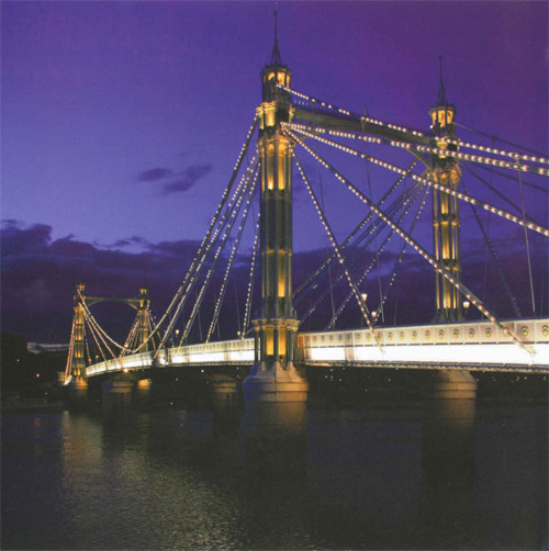 Albert Bridge illuminates the Thames with around 4000 light bulbs T - photo 10