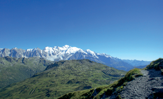 The Mont Blanc massif seen from the Col dAnterne The Brvent is in the - photo 6
