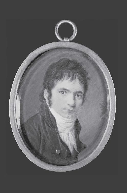 A miniature of Beethoven in 1803 done by the Danish artist Christian Horneman - photo 2