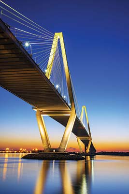 Arthur Ravenel Jr Bridge in Charleston shrimp trawler Where to Go The - photo 14