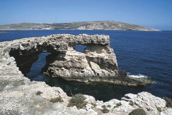 The shattered headland of Gemieri with Gozo seen far beyond Walk 33 The - photo 5