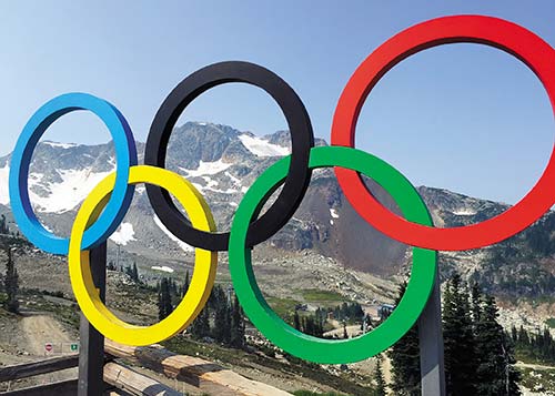 Olympic rings in Whistler Pacific Rim National Park Reserve - photo 7