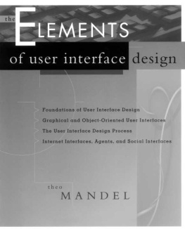 Theo Mandel The Elements of User Interface Design