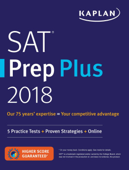 coll. - SAT Prep Plus 2018