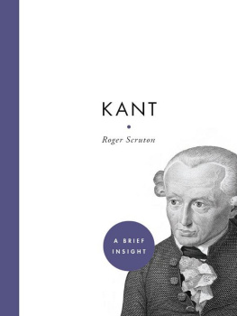 Roger Scruton Kant