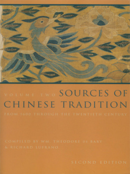 William Theodore de Bary - Sources of Chinese Tradition, Vol. 2: From 1600 Through the Twentieth Century