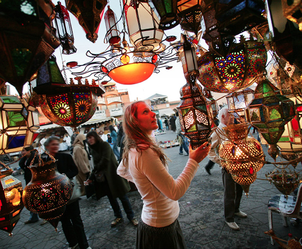 Lantern shopping in the souks Marrakesh is sometimes called the Red City and - photo 4