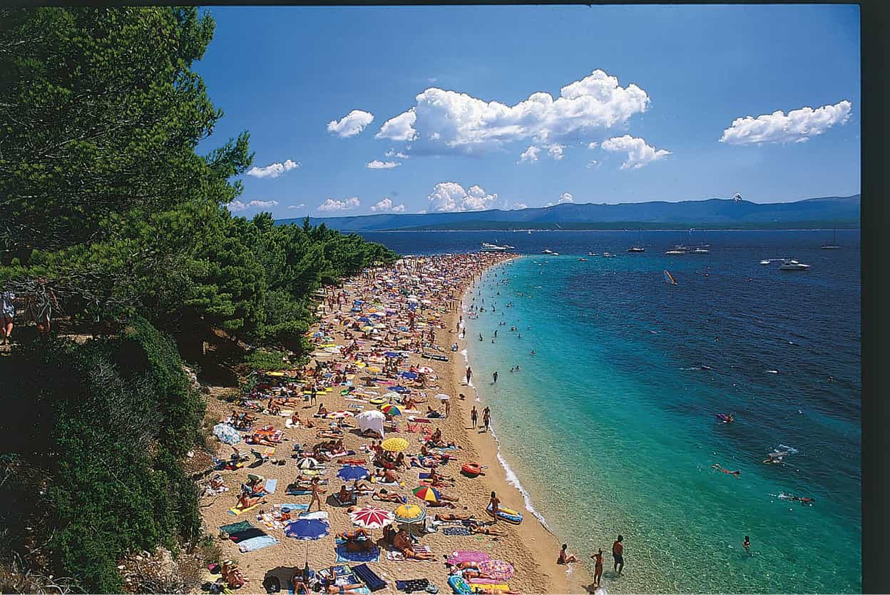 Golden Horn beach Zlatni rat This beautiful shore near Bol on Bra island - photo 5