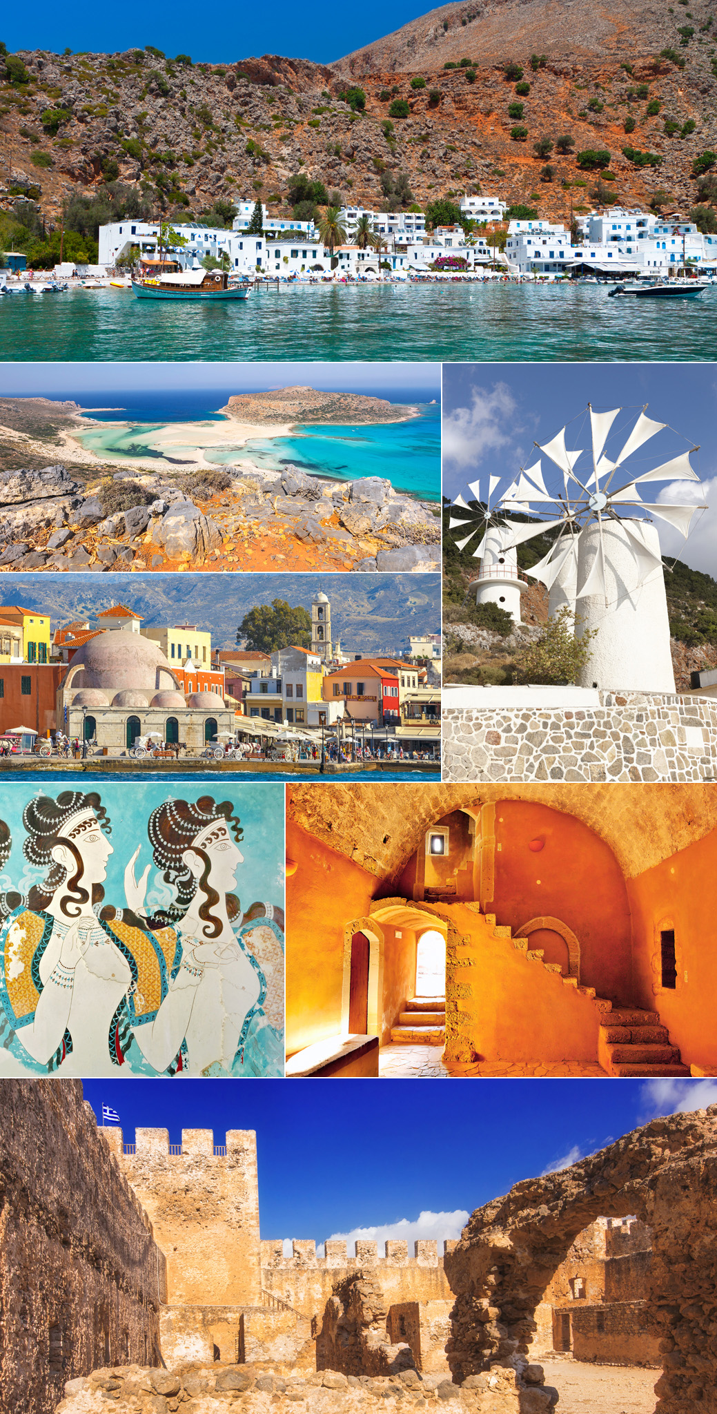 Clockwise from top View of Loutro windmills on the Lasithi Plateau Moni - photo 10