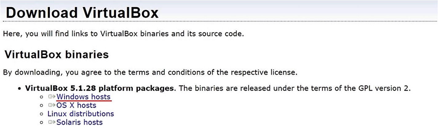 Figure 1-2 Downloading the virtual box for Windows host If you are working - photo 2