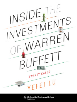 Yefei Lu - Inside the Investments of Warren Buffett: Twenty Cases