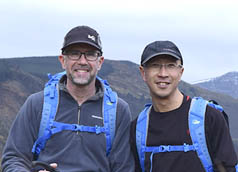 Simon Whitmarsh and Andrew Mok are both keen walkers covering over 2000km a - photo 1