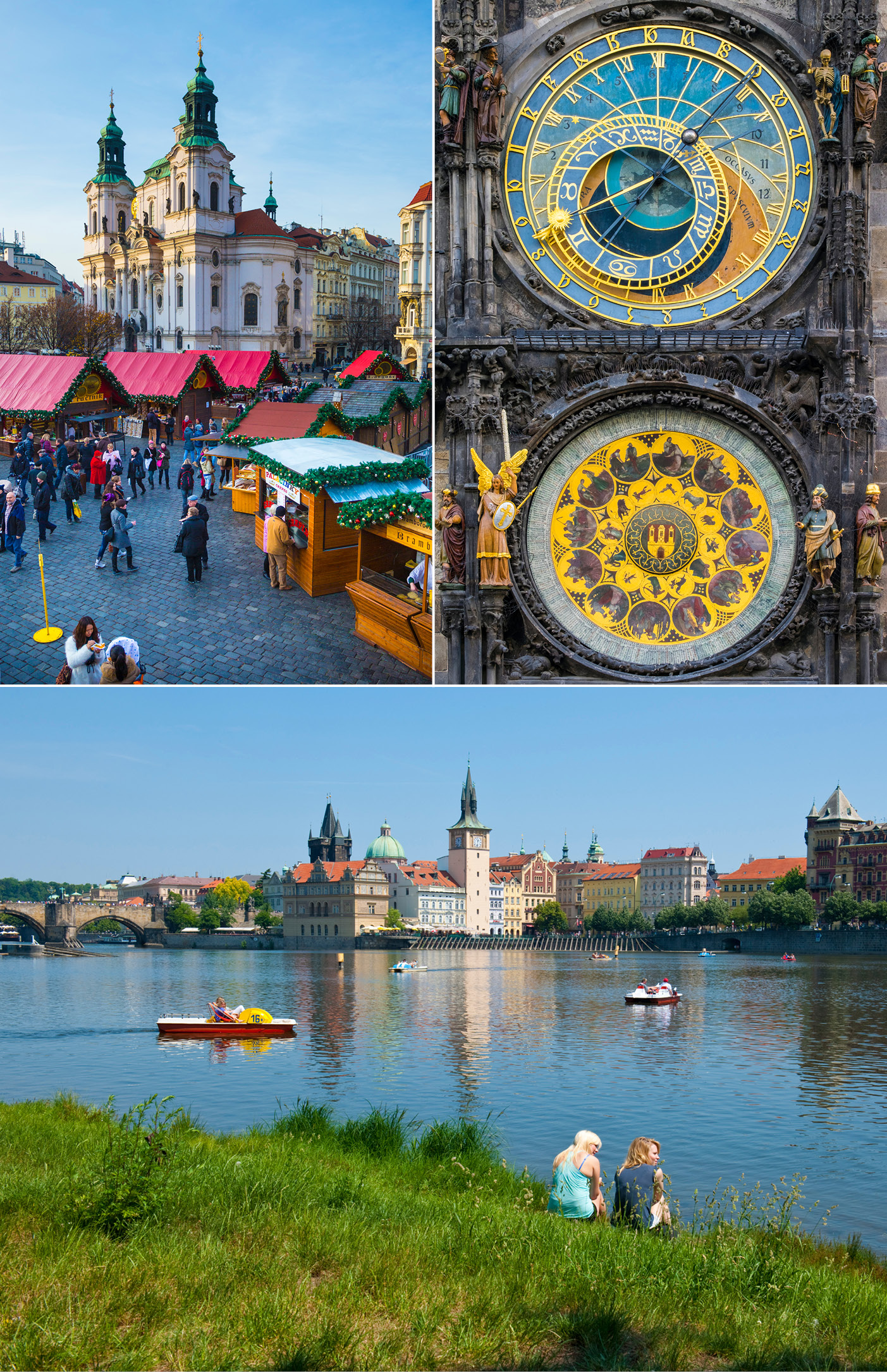 clockwise from top left Christmas Market Old Town Square Astronomical clock - photo 7